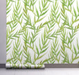 GW2131 Tropical Leaves Peel and Stick Wallpaper Roll 20.5 inch Wide x 18 ft. Long, Green