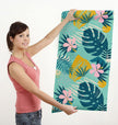 GW2181 Grace & Gardenia Abstract Tropical Peel and Stick Wallpaper Roll 20.5 inch Wide x 18 ft. Long, Blue Orange Pink