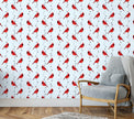 GW3061 Cardinals on Light Blue Peel & Stick Wallpaper Roll 20.5in W x 18ft L