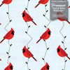 GW3061 Cardinals on Light Blue Peel & Stick Wallpaper Roll 20.5in W x 18ft L