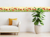 GB40020 Grace & Gardenia Wildflower Bloom Peel and Stick Wallpaper Border 10in Height x 18ft Long,Yellow Green Red