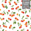 GW4021 Grace & Gardenia Farmhouse Cherry Orchard Peel and Stick Wallpaper Roll 20.5 inch Wide x 18 ft. Long, Red Orange Green