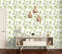 GW4051 Garden and Butterflies Peel & Stick Wallpaper Roll 20.5in W x 18ft L