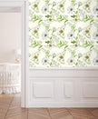 GW4051 Garden and Butterflies Peel & Stick Wallpaper Roll 20.5in W x 18ft L