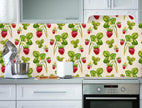 GW4071 Very Berry Strawberry Peel & Stick Wallpaper Roll 20.5in W x 18ft L