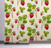 GW4071 Very Berry Strawberry Peel & Stick Wallpaper Roll 20.5in W x 18ft L