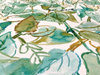 GW5041 Watercolor Leaves Peel and Stick Wallpaper Roll 20.5 inch Wide x 18 ft. Long, Green/White/Brown