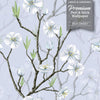 GW5051 Plum Blossoms Peel and Stick Wallpaper Roll 20.5 inch Wide x 18 ft. Long, Light Blue/White/Gray