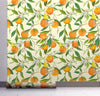 GW5071 Orange Blossoms Peel and Stick Wallpaper Roll 20.5 inch Wide x 18 ft. Long, Orange/Green/Yellow