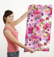 GW5181 Grace & Gardenia Romantic Watercolor Flowers Peel and Stick Wallpaper Roll 20.5 inch Wide x 18 ft. Long, Pink Purple