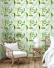 GW5231 Grace & Gardenia Pastel Watercolor Leaves Peel and Stick Wallpaper Roll 20.5 inch Wide x 18 ft. Long, Green Blue