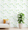 GW5251 Grace & Gardenia Woodland Ferns Peel and Stick Wallpaper Roll 20.5 inch Wide x 18 ft. Long, Chartreuse Aqua