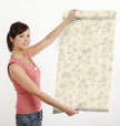 GW5301 Floral on Fabric Peel & Stick Wallpaper Roll 20.5 in Wide x 18 ft. Long