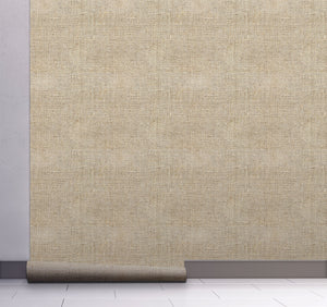 GW6011 Grace & Gardenia Faux Canvas Texture Peel and Stick Wallpaper Roll 20.5 inch Wide x 18 ft. Long, Beige