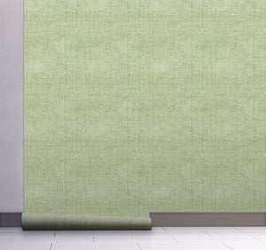 GW6012 Grace & Gardenia Faux Canvas Texture Peel and Stick Wallpaper Roll 20.5 inch Wide x 18 ft. Long, Green