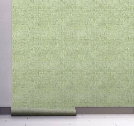 GW6012 Faux Canvas Texture Peel and Stick Wallpaper Roll 19 inch Wide x 18 ft. Long Green