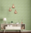 GW6012 Grace & Gardenia Faux Canvas Texture Peel and Stick Wallpaper Roll 20.5 inch Wide x 18 ft. Long, Green