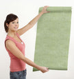 GW6012 Grace & Gardenia Faux Canvas Texture Peel and Stick Wallpaper Roll 20.5 inch Wide x 18 ft. Long, Green