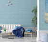 GW6013 Grace & Gardenia Faux Canvas Texture Peel and Stick Wallpaper Roll 20.5 inch Wide x 18 ft. Long, Blue