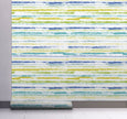 GW6031 Grace & Gardenia Watercolor Brush Strokes Peel and Stick Wallpaper Roll 20.5 inch Wide x 18 ft. Long, Blue Green Yellow