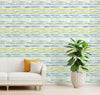 GW6031 Grace & Gardenia Watercolor Brush Strokes Peel and Stick Wallpaper Roll 20.5 inch Wide x 18 ft. Long, Blue Green Yellow