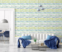 GW6031 Grace & Gardenia Watercolor Brush Strokes Peel and Stick Wallpaper Roll 20.5 inch Wide x 18 ft. Long, Blue Green Yellow