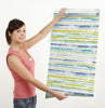 GW6031 Grace & Gardenia Watercolor Brush Strokes Peel and Stick Wallpaper Roll 20.5 inch Wide x 18 ft. Long, Blue Green Yellow