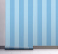 GW6051 Grace & Gardenia Blue Stripes Peel and Stick Wallpaper Roll 20.5 inch Wide x 18 ft. Long, Blue