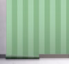 GW6052 Grace & Gardenia Green Stripes Peel and Stick Wallpaper Roll 20.5 inch Wide x 18 ft. Long, Green