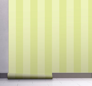 GW6053 Lemon Stripes Peel & Stick Wallpaper Roll 19 inch W x 18ft L, Yellow