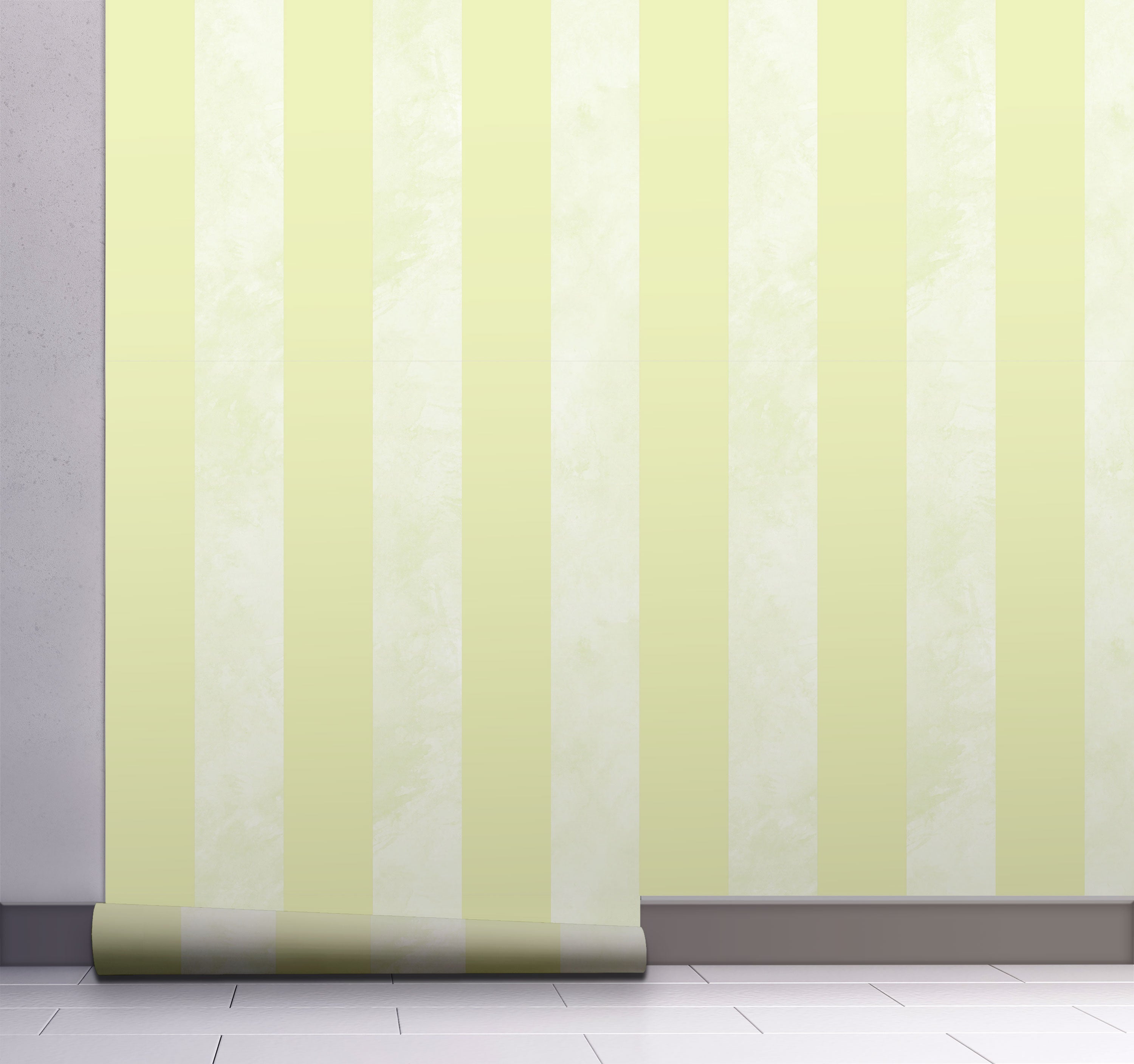 GW6054 Lemon Textured Stripes Peel & Stick Wallpaper Roll 20.5in W x 18ft L