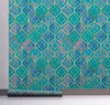 GW7011 Watercolor Moroccan Pattern Peel and Stick Wallpaper Roll 20.5 inch  x 18 ft. Long Turquoise Purple Blue Tan