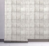 GW7062 Grace & Gardenia Vertical Concrete Blocks Peel and Stick Wallpaper Roll 20.5 inch Wide x 18 ft. Long, White