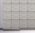 GW7071 Grace & Gardenia Concrete Geometric Tile Peel and Stick Wallpaper Roll 20.5 inch Wide x 18 ft. Long, Gray