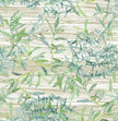 GP190020 Tropical Bamboo Peel and Stick Wallpaper Panel 6 Ft long x 26 in wide Green