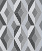 Grace & Gardenia GYS60605 Quadrates Black and Gray Wallpaper