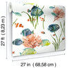 Grace & Gardenia Tropical Fish Wallpaper White  27 in   Peel and Stick wallpaper