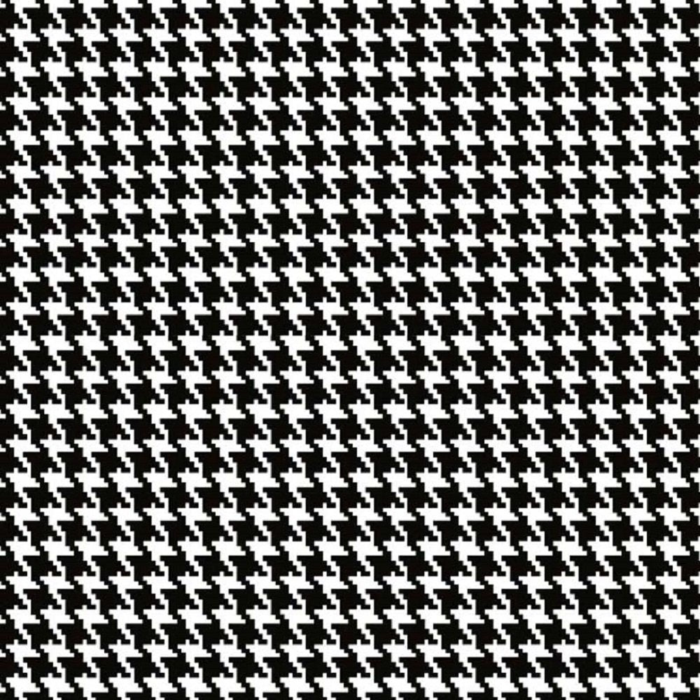 Magic Cover 03-576-01 Houndstooth Self-Adhesive Shelf Liner, Black