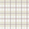 Norwall Wallcoverings KE29913 Kitchen Elements Plaid Wallpaper Red, Beige, Grey