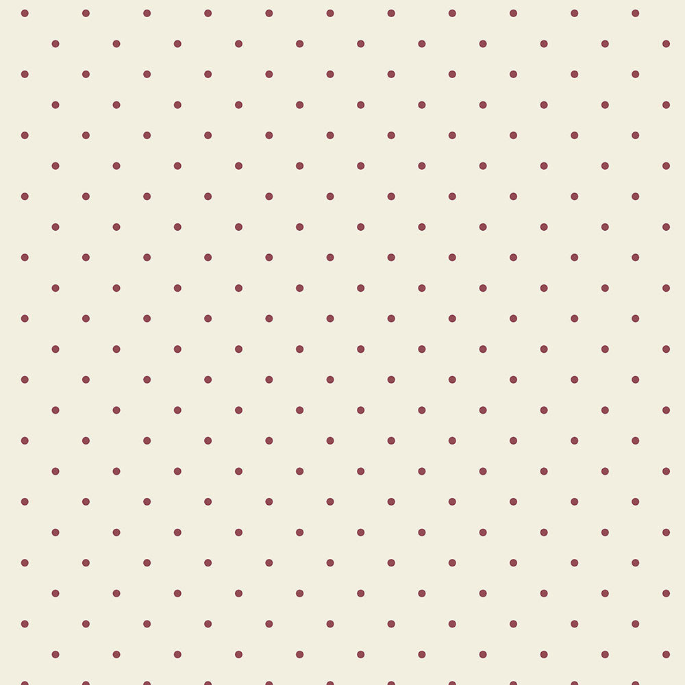 Norwall Wallcoverings KE29925 Kitchen Elements Cupcake Dot Wallpaper Red, Cream