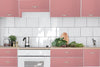 GW0004C Glossy Pink Peel and Stick Wallpaper 23.5