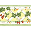 Norwall Wallcoverings KK79367 Kitchen Elements Trellis Wallpaper Border Yellow, Green, Red