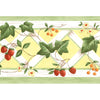 Norwall Wallcoverings KK79367 Kitchen Elements Trellis Wallpaper Border Yellow, Green, Red