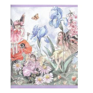 Imperial 40846120 Little Fairies Wallpaper Border, Lavender