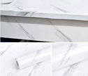 White Marble Commercial Grade Contact Paper Self Adhesive Removable 24
