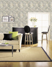 Grace & Gardenia G5007 Vintage Damask Wallpaper Grey Beige