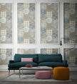 NextWall Moroccan Style Peel and Stick NW30002 Mosaic Tile Wallpaper Blue