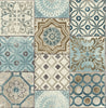 NextWall Moroccan Style Peel and Stick NW30002 Mosaic Tile Wallpaper Blue