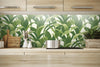 Tropical Banana Leaves Peel & Stick Wallpaper GW1004, Green