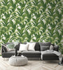 Tropical Banana Leaves Peel & Stick Wallpaper GW1004, Green